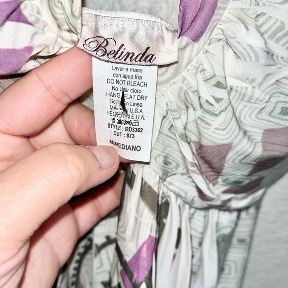 Club Dress Belinda Size Medium Form Fitting Stretchy Mini Mosaic Pattern EUC - Picture 3 of 3